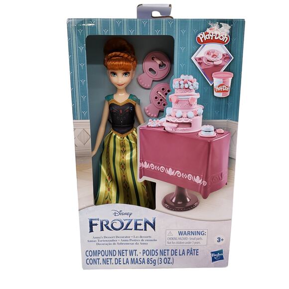 Disney Frozen Anna's Dessert Decorator Play-Doh Set Anna Doll Set RARE HTF - Picture 9 of 9